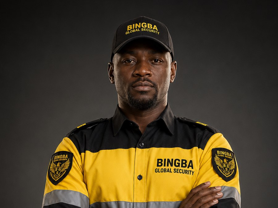 Agent BGS Global Security en uniforme